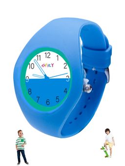 Spiky - Round Stylish Casual Analog Watch for Kids Boys and Girls-Blue