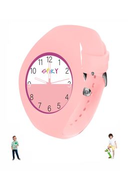 Spiky - Round Stylish Casual Analog Watch for Kids Boys and Girls-Pink