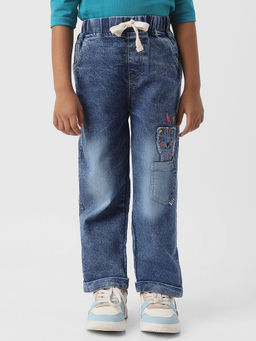 Nautinati - Boys Patch Pocket with Cat Denim Jeans