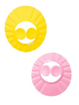 Baby Moo - No Tears Safe Adjustable Bathing Shower Caps - Multi-Color (6-12 Months) (Pack of 2)