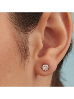 Zavya - 925 Sterling Silver Rhodium-Plated Stud Earrings