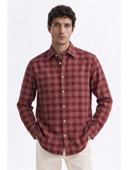 MISCHIEF MONKEY - Cotton Check Shirt Red