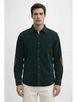 MISCHIEF MONKEY - Corduroy Shirt Green