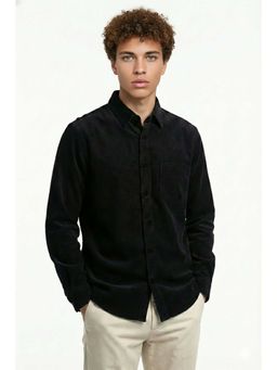 MISCHIEF MONKEY - Corduroy Shirt Black
