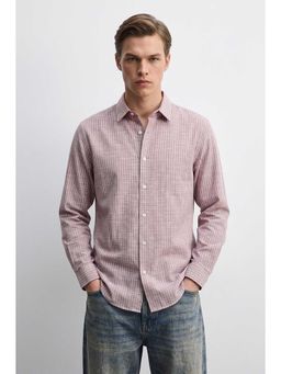 MISCHIEF MONKEY - Stripe Shirt Mauve