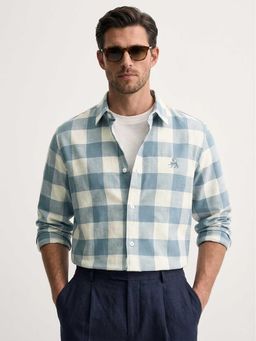 MISCHIEF MONKEY - Check Shirt Blue
