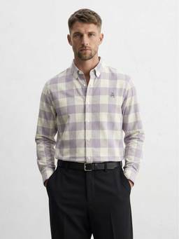 MISCHIEF MONKEY - Check Shirt Lavender