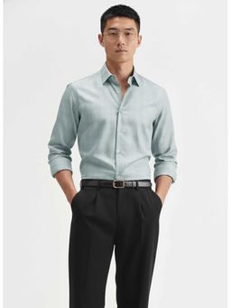 MISCHIEF MONKEY - Satin Check Shirt Grey