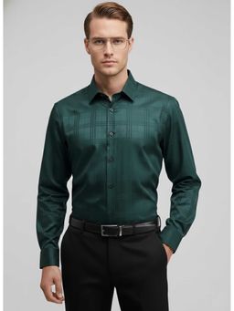 MISCHIEF MONKEY - Satin Check Shirt Teal