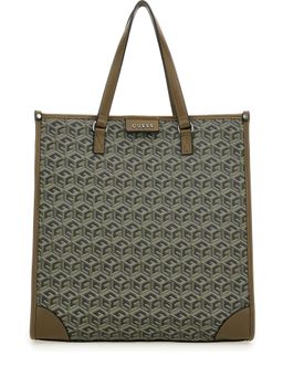 Guess - Ederlo Sage Green Printed Tote Bag