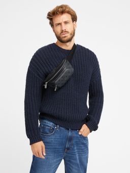 Guess - Milano Compact Grey Printed Waist Bag