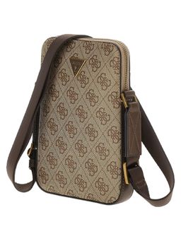 Guess - Torino Mini Beige Printed Sling Bag