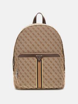 Guess - Milano Compact Beige Printed Backpack