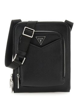 Guess - Siena Flat Black Solid Sling Bag