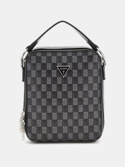 Guess - Torino Black Printed Sling Bag