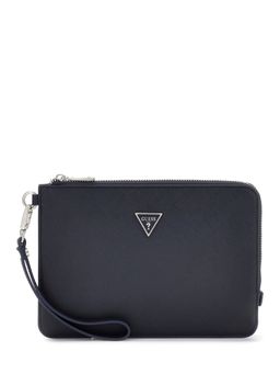 Guess - Torino Blue Solid Pouch