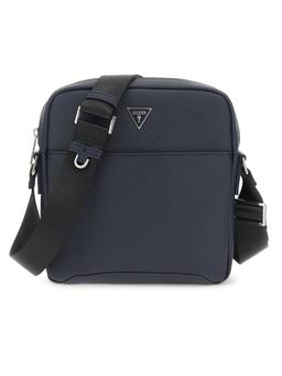 Guess - Saffiano Blue Solid Sling Bag
