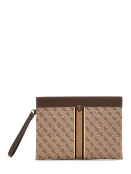 Guess - Paris Essential Beige Self Design Pouch
