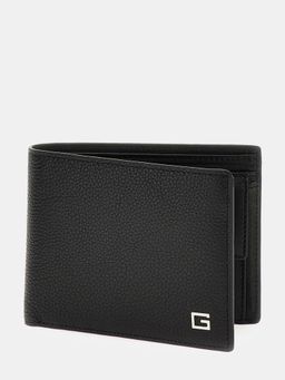Guess - New Zurigo Black Solid Bi-Fold Wallet