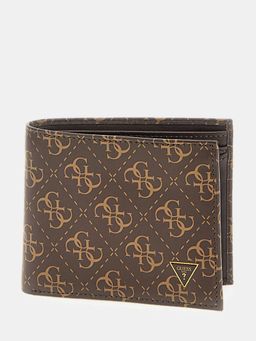 Guess - Mito Brown Printed Bi-Fold Wallet