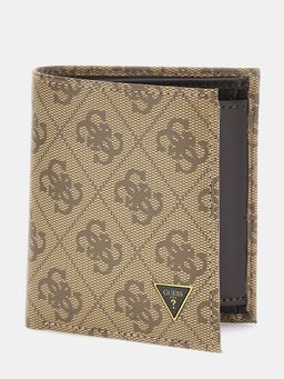 Guess - Mito Beige Printed Bi-Fold Wallet