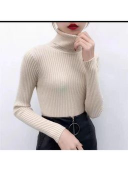 Outzidr - Cream Turtle Neck