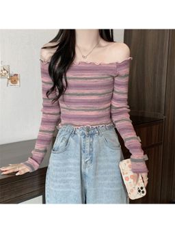 Outzidr - Multi Scallop Hem Knit Top