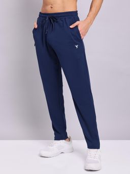 Technosport - Navy Blue Textured Slim Trackpant