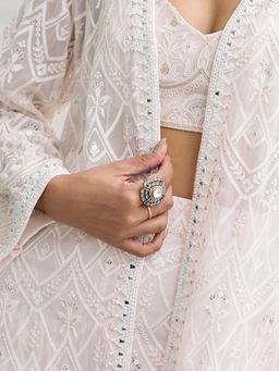 AMAARA JEWELS - Amara Jade and Wine Statement Ring