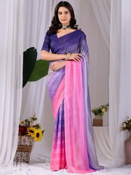 Odette - Multi-Colour Silk Saree with Unstitched Blouse