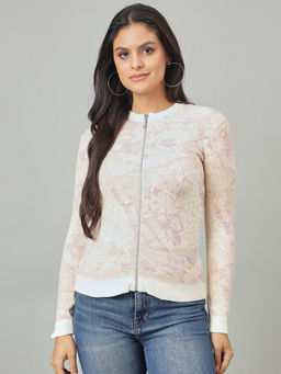 Duke - Women Full Zip Multi-Color Cardigan