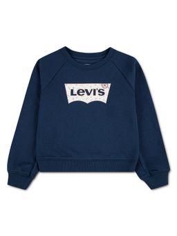 Levi's - Navy Blue Solid/Plain Sweatshirt