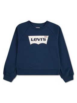 Levi's - Navy Blue Solid/Plain Sweatshirt