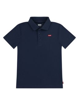 Levi's - Navy Blue Solid/Plain Polo T-Shirt