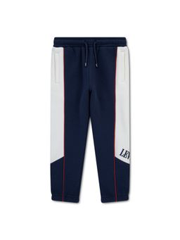 Levi's - Navy Blue Solid/Plain Tapered Joggers