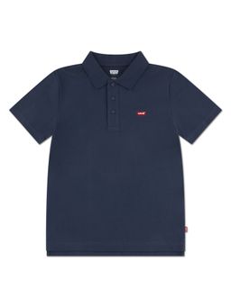 Levi's - Navy Blue Solid/Plain Polo T-Shirt