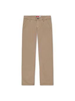 Levi's - Brown Solid/Plain Straight Trousers
