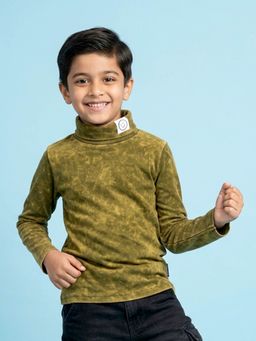 KiddoPanti - Boys and Girls Cotton Full Sleeve T Shirt With Smiley Patch