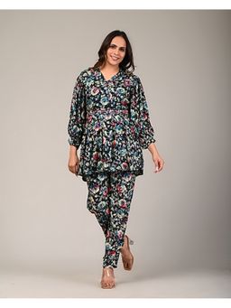 Zolo Label - Printed Black Co-ord Set