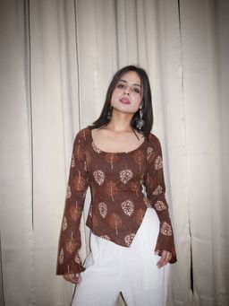 THE SAYURI - Anaya Asymmetric Corset Top