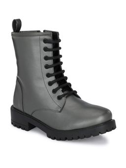 CARLO ROMANO - Synthetic Grey Ankle Boot