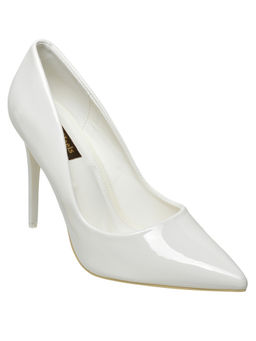 Flat n Heels - Women Casual Stiletto Heel Pumps White