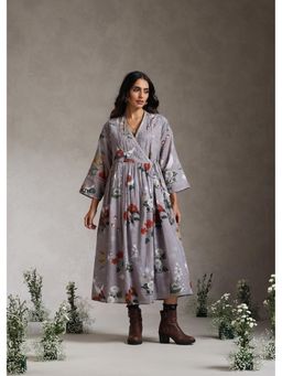 Raiman - Luna Lavender Wrap Floral Dress