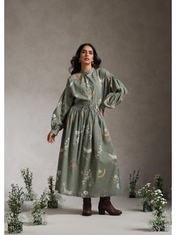 Raiman - Sage Enchanted Garden Shirt Style Top and Skirt (Set of 2)