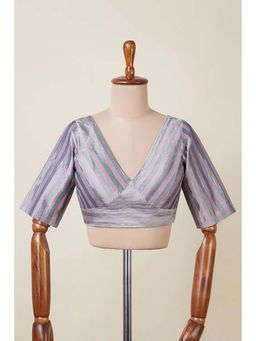 Dressfolk - Aameen Purple Stitched Blouse