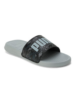 Puma - Logo Pop Unisex Black Sliders