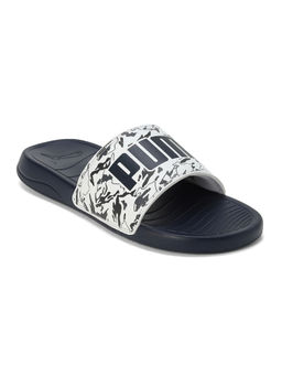 Puma - Logo Pop Unisex Blue Sliders