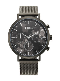 Titan - 90144QM01 Black Dial Analog Watch for Men
