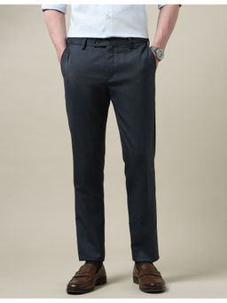 Arrow - Men Heathered Regular Fit Formal Blue Trouser