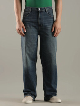 Tommy Hilfiger - Mid-Wash Loose Fit Mid Rise Blue Jeans